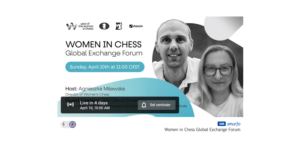 FIDE and Chess24 hold a fundraising marathon for Ukraine on Women's Day